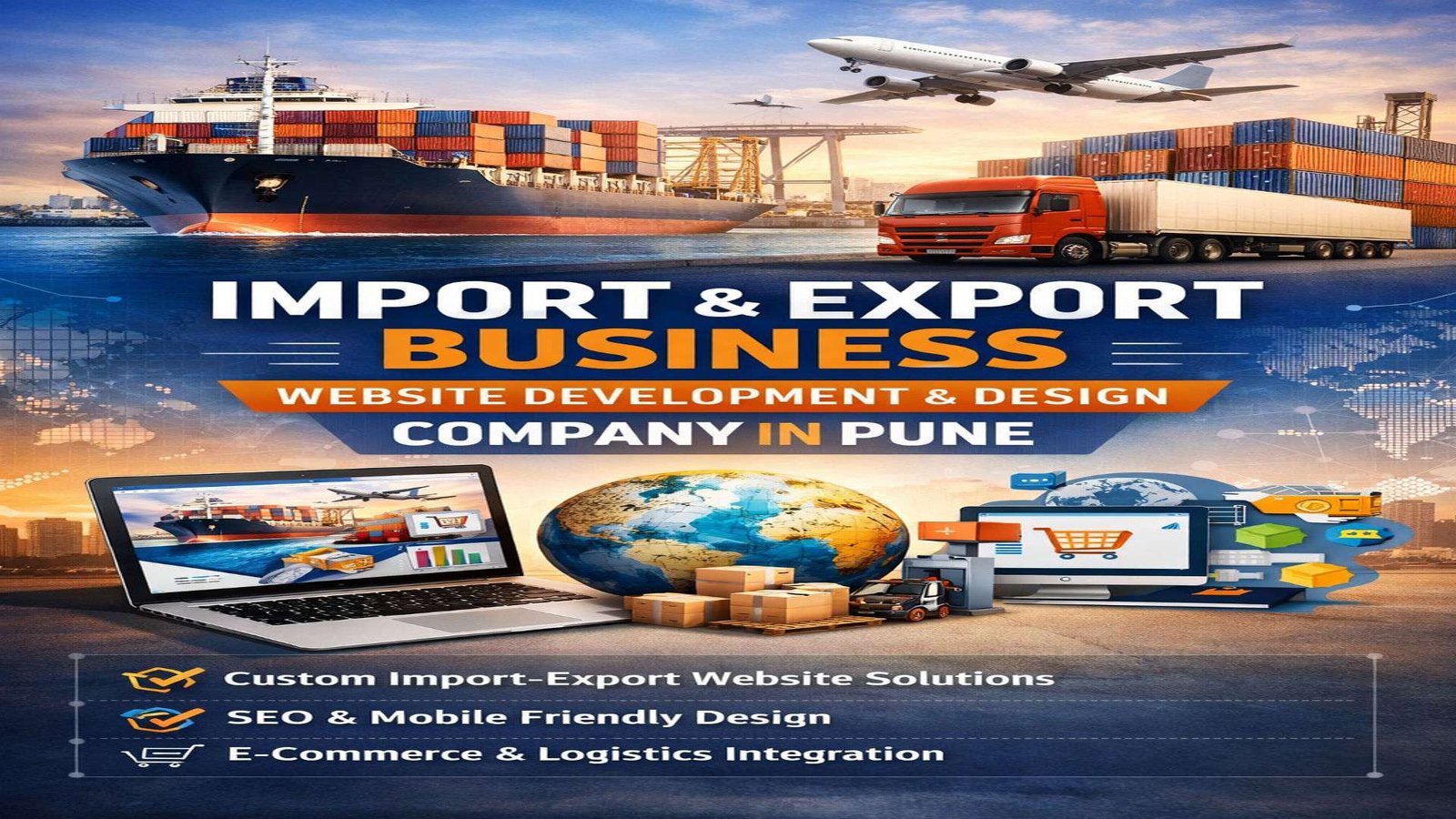 Import Export Website Design Company in Pune