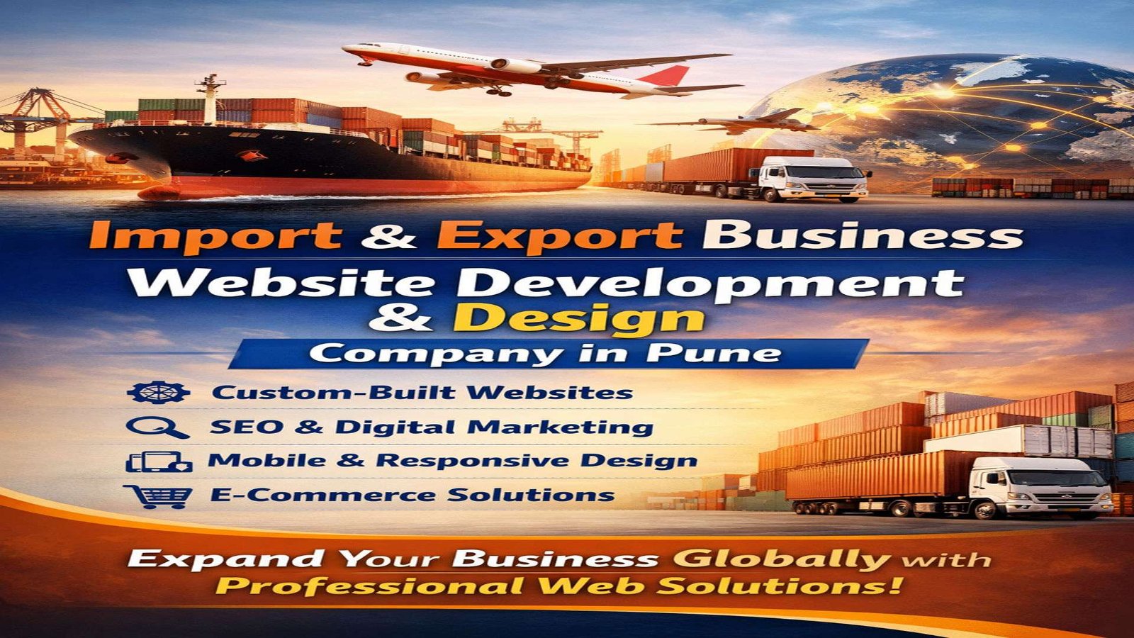 Import Export Website Design Company in Pune